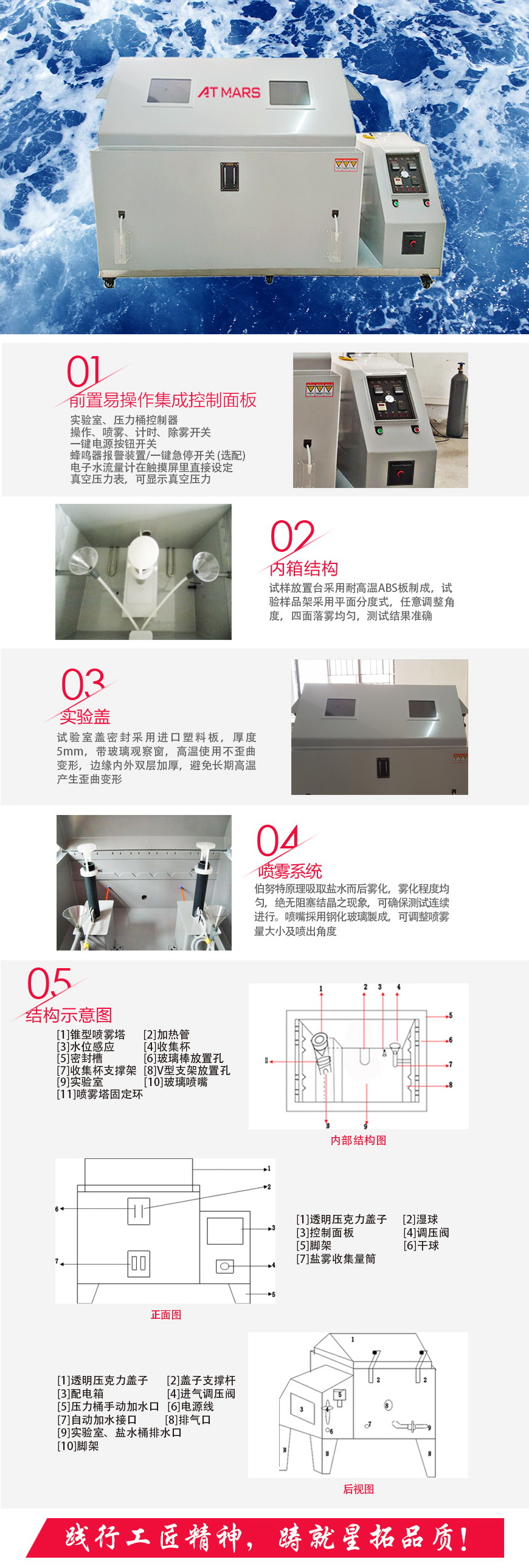 鹽水噴霧試驗機 160型結構
